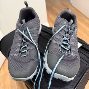 Columbia Women's Gray and Light Blue hiking Athletic Shoes